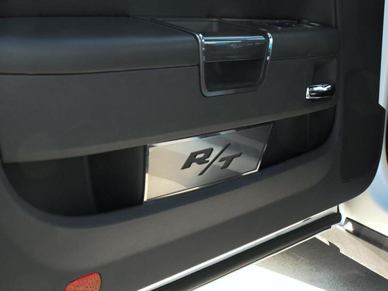 "R/T" Stainless Door Panel Covers 08-14 Dodge Challenger - Click Image to Close